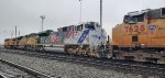 UP 1943 on A Rainy Morning Light Power 10 Locomotive Move with UP 5727 Part of The Consist.